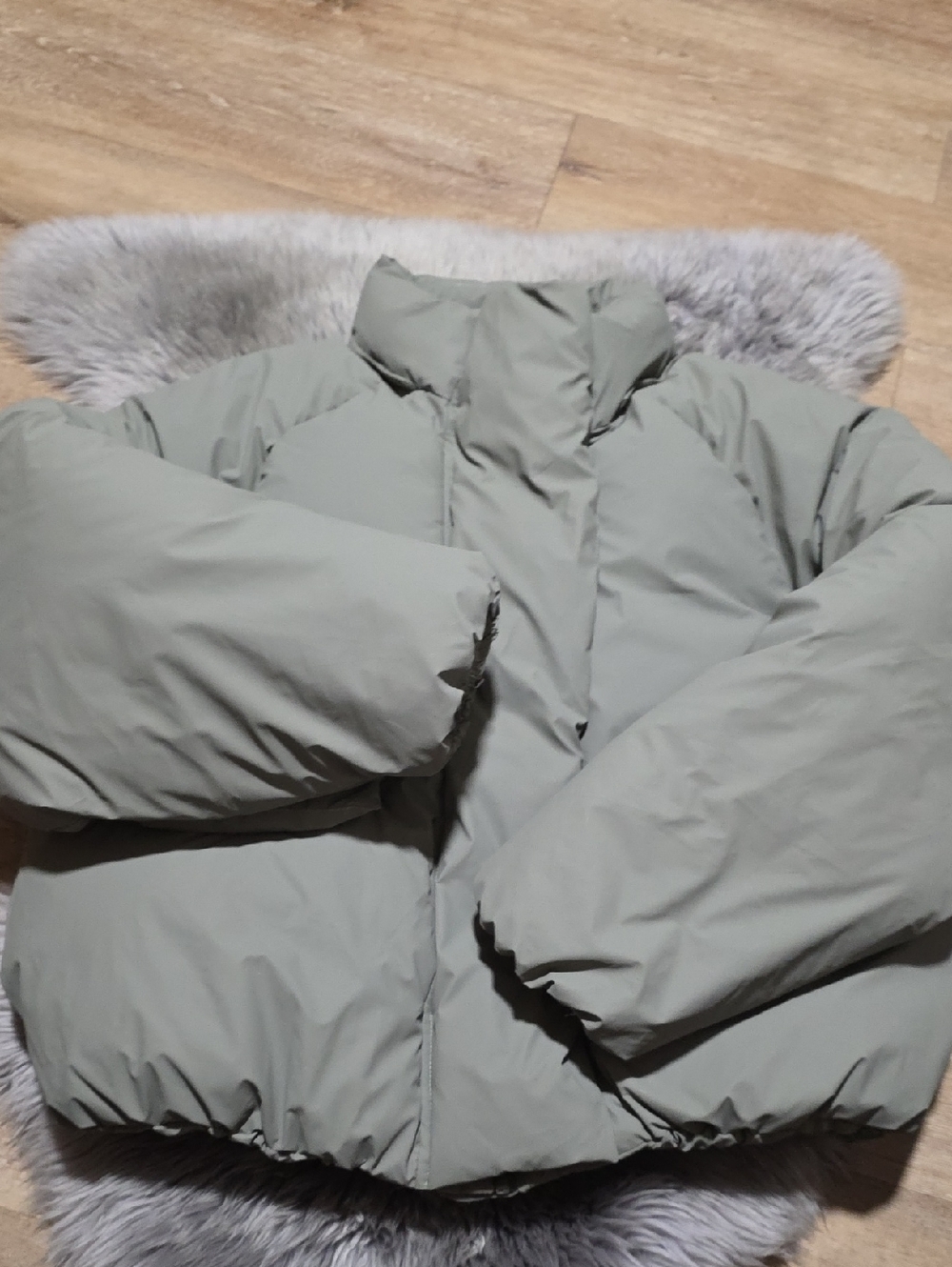 KHY Puffer Jacket in Sage Green - Women's Coat XL